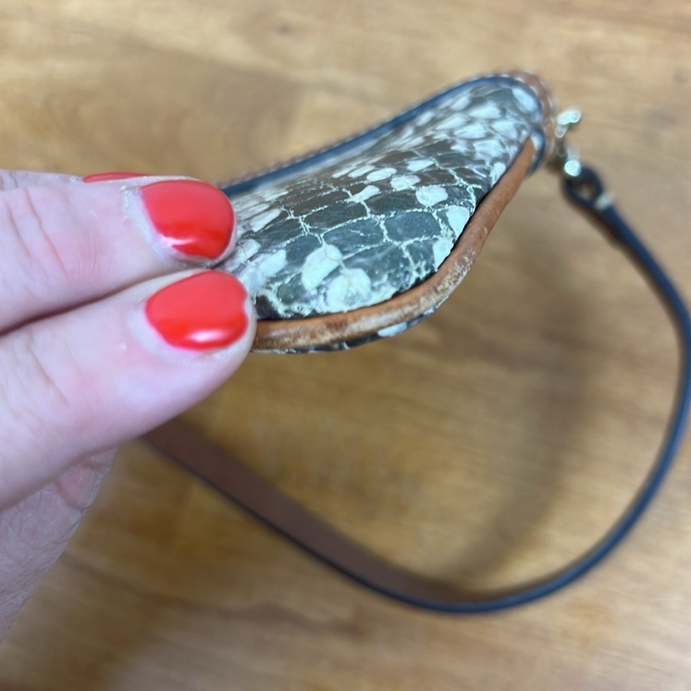 Dooney & Bourke Python Metallic Wristlet Red Inte… - image 8